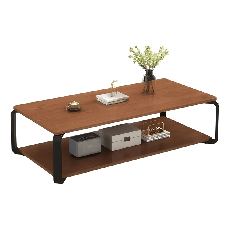 CENTRO DE MESA MADERA 2 NIVELES | MODERNA COLOR MARRON - 2