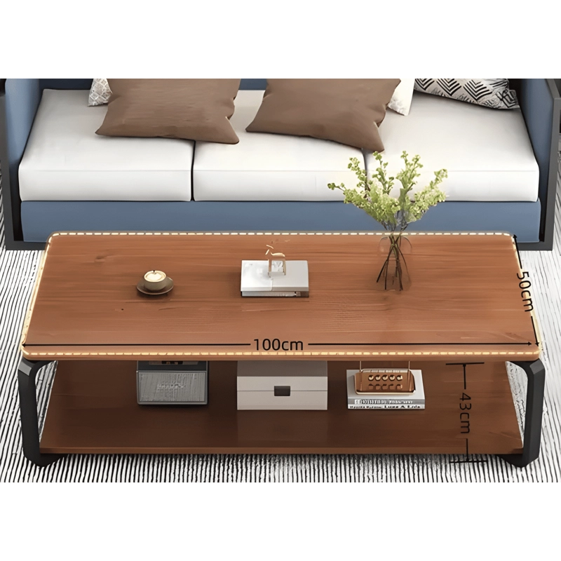 CENTRO DE MESA MADERA 2 NIVELES | MODERNA COLOR MARRON - 3