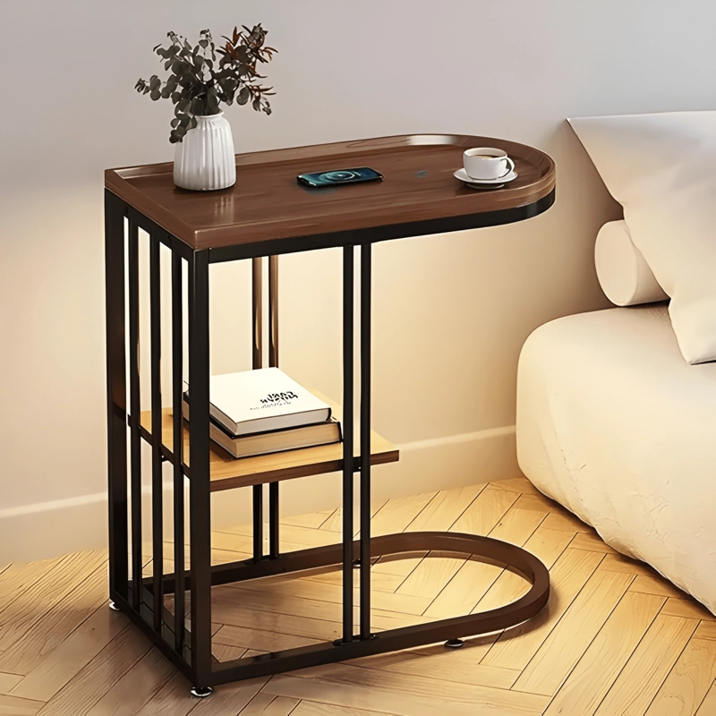MESA DE CENTRO AUXILIAR DECORATIVA LIVING LATERAL 60X70X32CM - 2