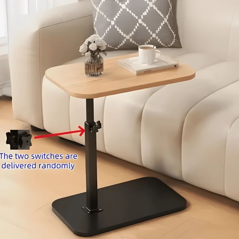 MESA AUXILIAR REGULABLE PARA CAMA Y SOFA MADERA #1 - 3