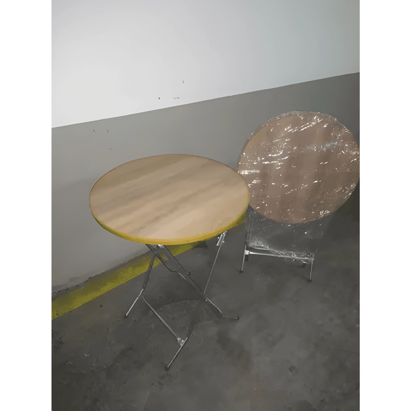 MESA PLEGABLE REDONDA 60CM - 2