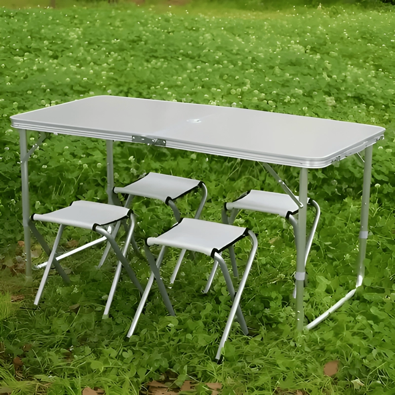 MESA PLEGABLE TASBEL 120X60 CM EXTENSIBLE BLANCA #1 - 4