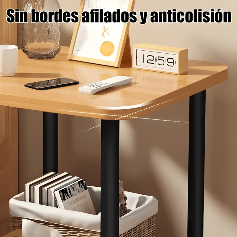 MESA CENTRO MINIMALISTA MADERA SALA ESTAR AUXILIA - 4