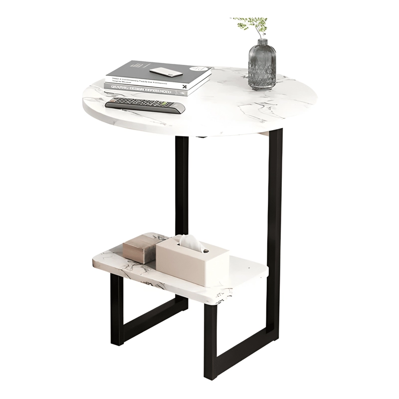 MESA LATERAL LIVING AUXILIAR 2 NIVELES REDONDA Y RECTANGULAR - 3
