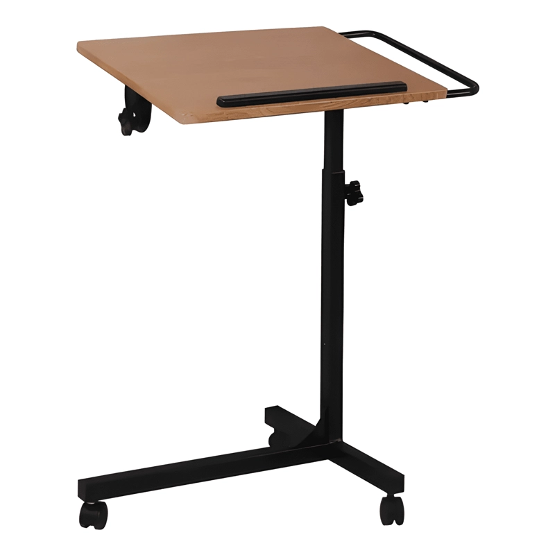 MESA AUXILIAR MAY RUEDAS MULTIFUNCIONAL DE ALTURA NEGRO - 1