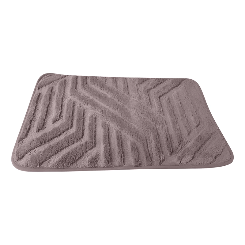 ALFOMBRA BAÑO PELUDO JACQUARD GEOMETRICO 40X60 ANTIDESLIZANT - 3
