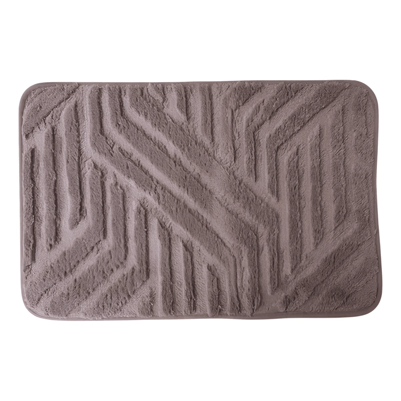 ALFOMBRA BAÑO PELUDO JACQUARD GEOMETRICO 40X60 ANTIDESLIZANT - 4