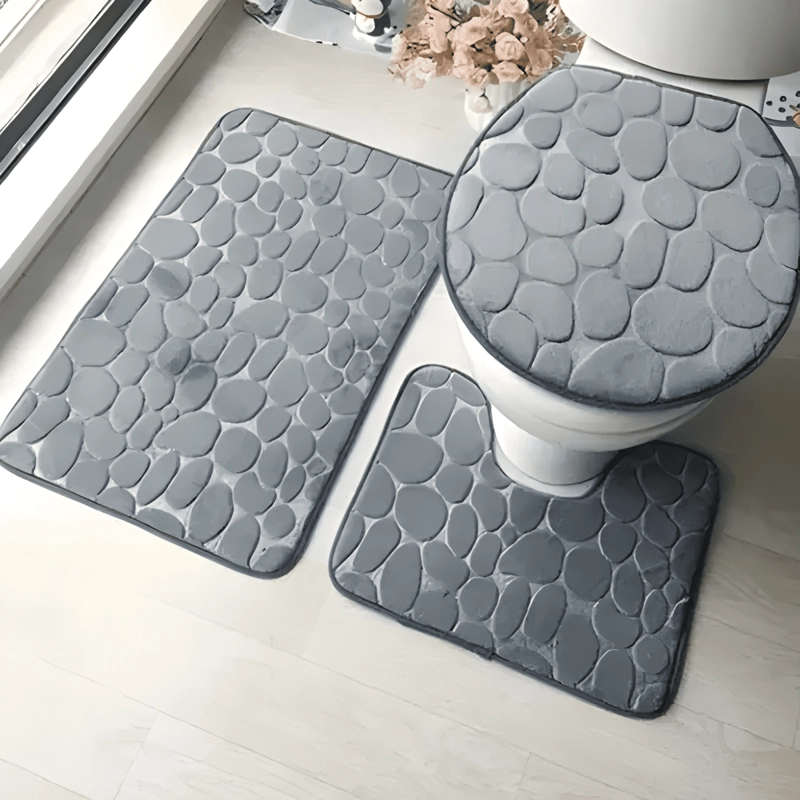 JUEGO ACCESORIOS PARA BAÑO ALFOMBRA ANTIDESLIZANTE PARA BAÑO - 3