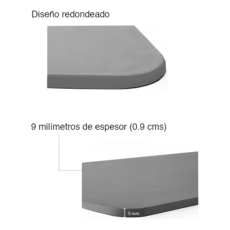 ALFOMBRA DE DUCHA DE DIATOMITA | ABSORCION RAPIDA LISO GRIS - 2