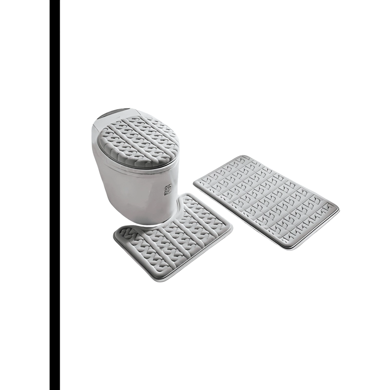 JUEGO DE ALFOMBRAS DE BAÑO 3 PIEZAS SUAVES Y ABSORBENTES #14 - 2