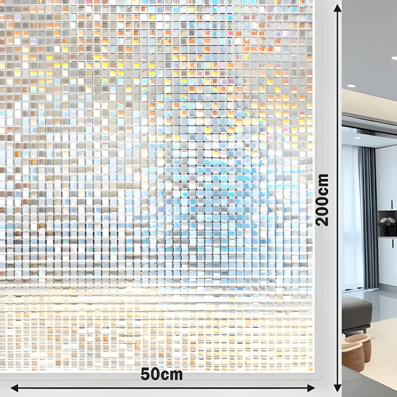 ROLLO VINILO VENTANA VIDRIO 2MTX50CM 3D VARIEDAD DISEÑOS - 1