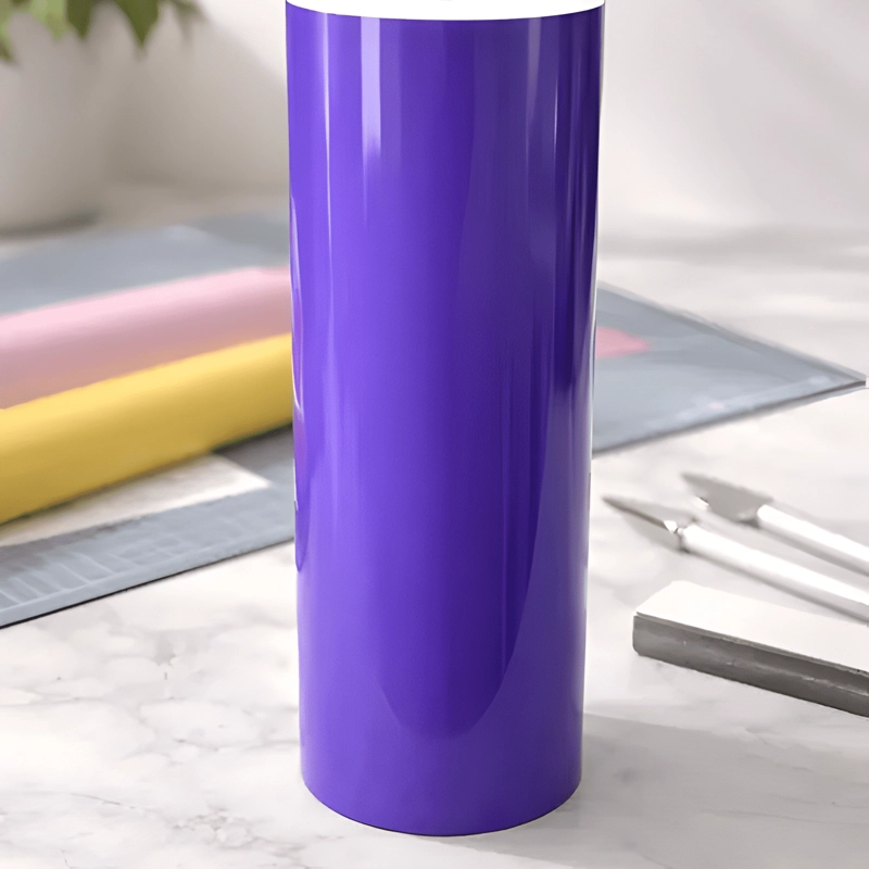 VINILO ADHESIVO DE CORTE MATE Y BRILLANTE DE 30 CM X 5 LILA - 1