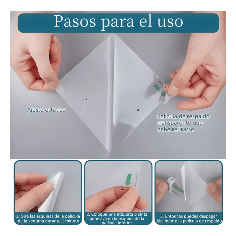 EMPAVONADO PARA VIDRIOS PRIVACIDAD OPACO FILM 60CM*3M #1 - 2
