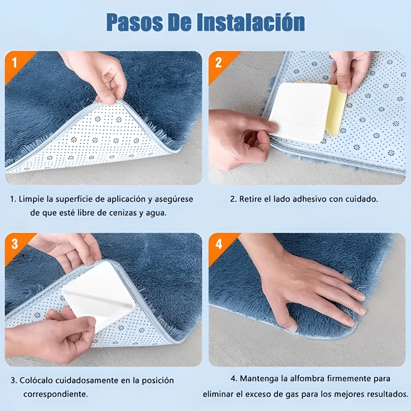 ALMOHADILLAS PARA FIJAR ALFOMBRAS ANTIDESLIZANTES PACK X4 #3 - 4