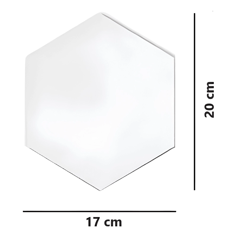 PACK 12 ESPEJOS ADHESIVOS EN ACRILICO HEXAGONAL DECORATIVO - 1