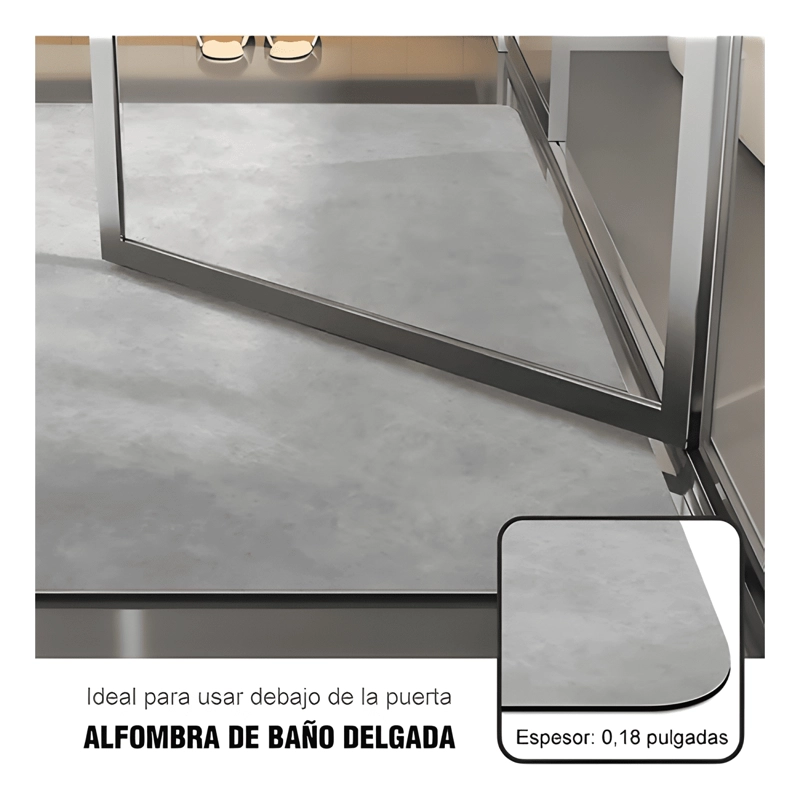 ALFOMBRA DE BAÑO RECTANGULAR 40X60 CM ABSORBENTE RAPIDA - 3