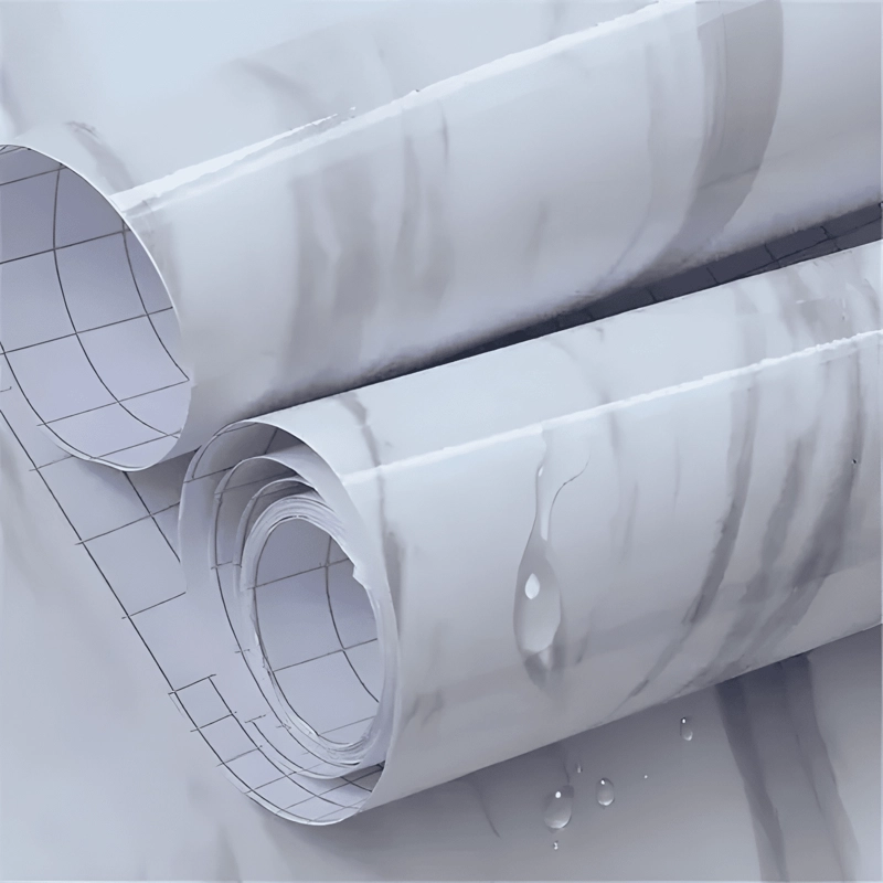 PAPEL TAPIZ ADHESIVO MARMOL IMPERMEABLE PARA ENCIMERA CAJON - 1