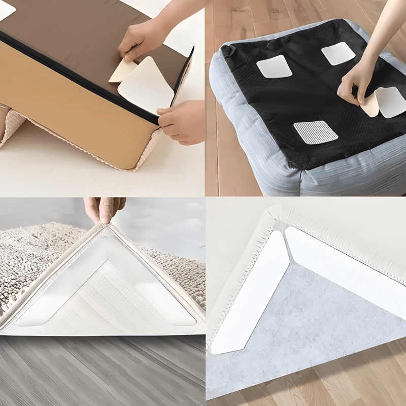 4 PACK ALMOHADILLAS PARA FIJAR ALFOMBRAS ANTIDESLIZANTES - 4
