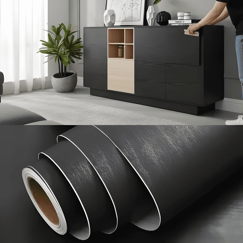 ROLLO 10M X 60CM MADERA VARIOS NEGRA - 4