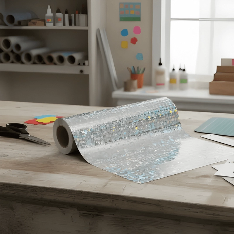VINILOS ADHESIVOS DE CORTE HOLOGRAFICOS 30 CMS X 5 MTS - 1