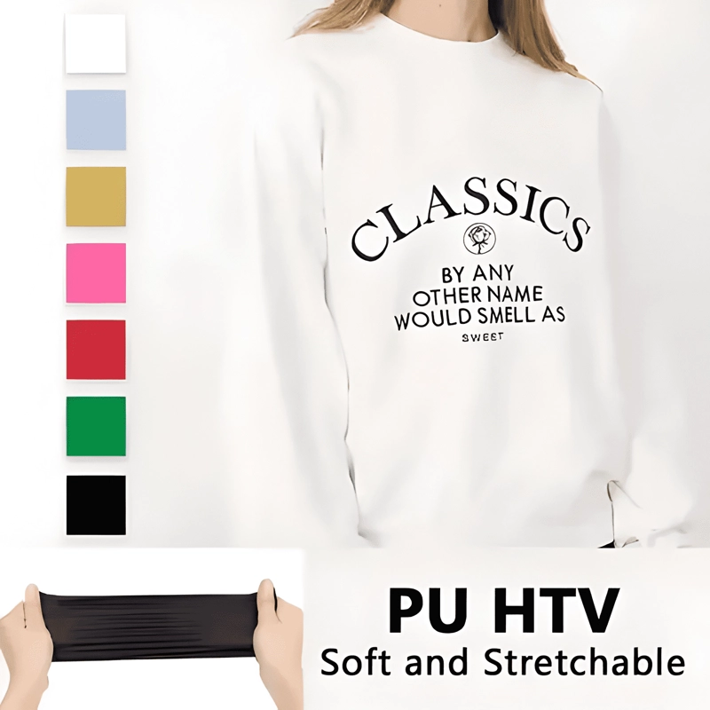 VINILO TERMOTRANSFERIBLE PVC PARA TEXTILES 60CM POR METRO #1 - 3