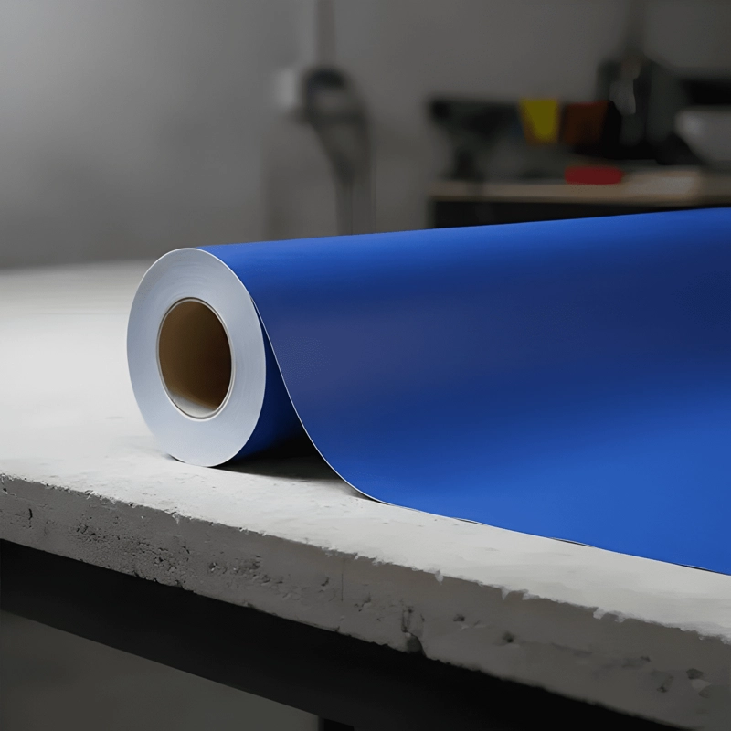 VINILO AUTOADHESIVO MATE 30 CM X 5 METROS AZUL REY - 4