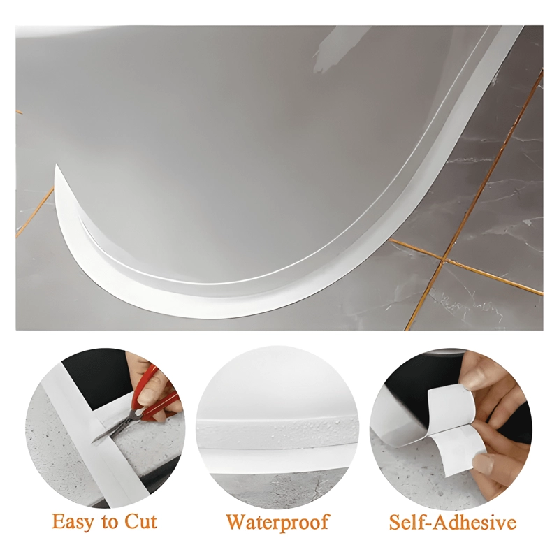 X 3 TIRA SELLADO BAÑO IMPERMEABLE CINTA ADHESIVA - 3