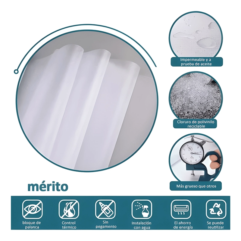 EMPAVONADO PARA VIDRIOS PRIVACIDAD OPACO FILM 60CM*5M #1 - 2