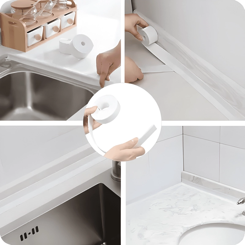 TIRA SELLADO BAÑO IMPERMEABLE DUCHA LAVABO CALAFATEO #2 - 1