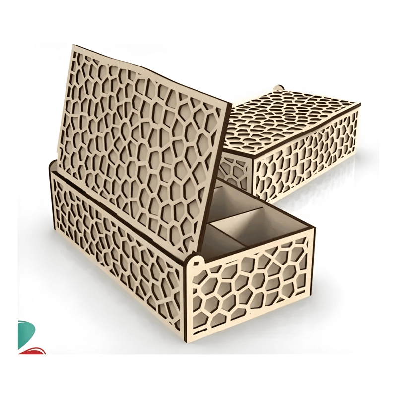 CAJA DE MADERA CON TAPA PARA TE  Y CAFE  ORGANIZADOR COCINA - 3
