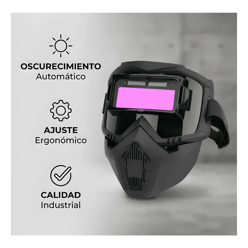 MASCARA DE SOLDADURA ANTIDESLUMBRANTE CON SENSOR DE LUZ #7 - 4