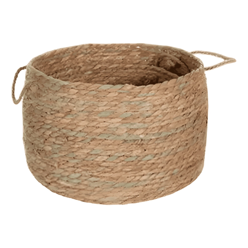 CANASTO VGO CAN9048 CON MANIJAS 38X32X24 CM BEIGE - 1