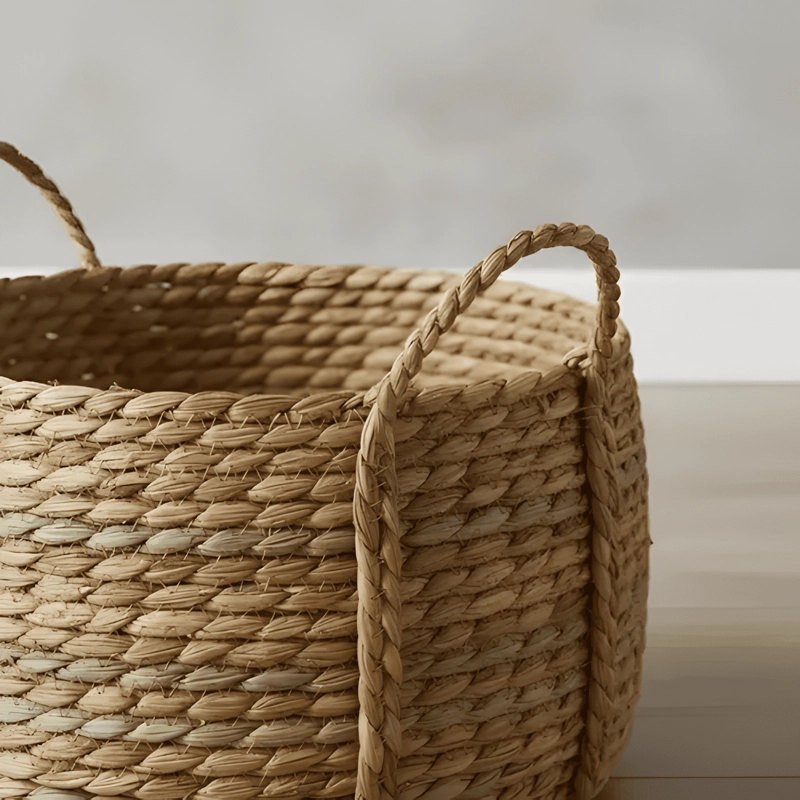 CANASTO VGO CAN9048 CON MANIJAS 38X32X24 CM BEIGE - 4
