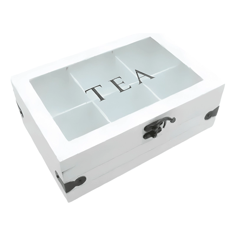 CAJA PORTA TE  DE MADERA 8 DIVISIONES 32X19CM - 2