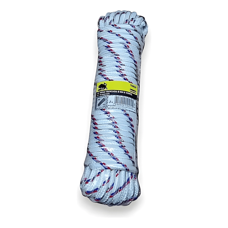 CUERDA TRENZADA CORDEL AMARRA SOGA MULTIUSO 8MM X 15 M #1 - 2