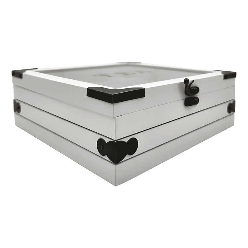 CAJA DE TE  9 DIVISIONES TAPA CON DISEÑO DECORATIVA DECOHOGAR - 3