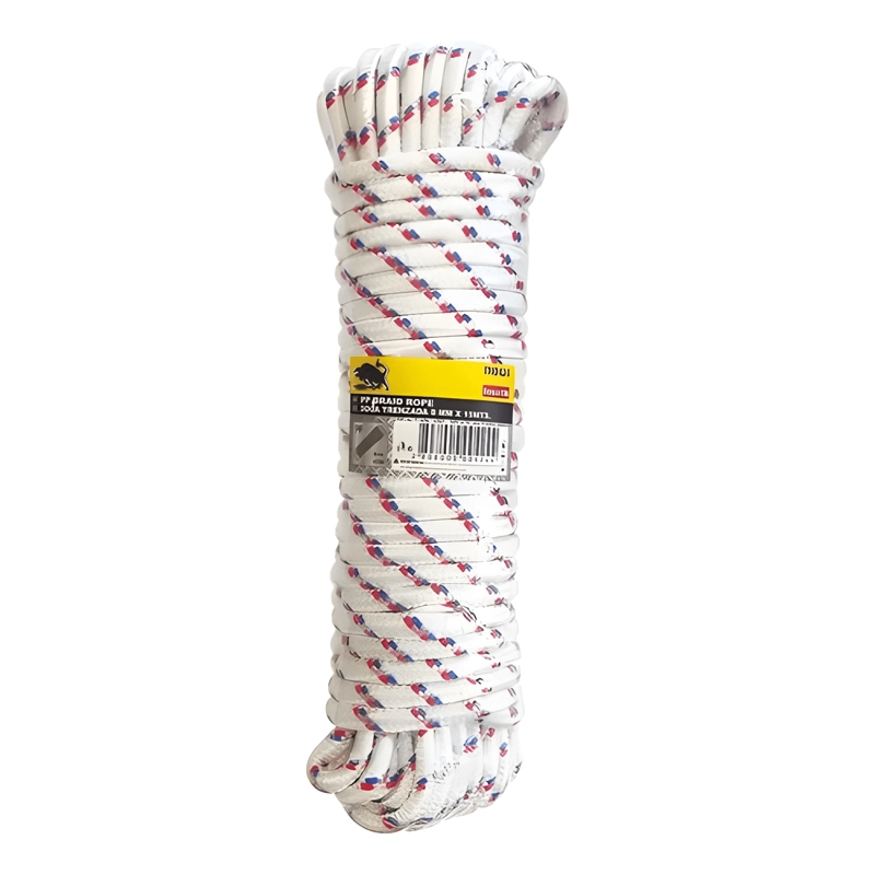 CUERDA TRENZADA CORDEL AMARRA SOGA MULTIUSO 8MM X 15 M #6 - 1