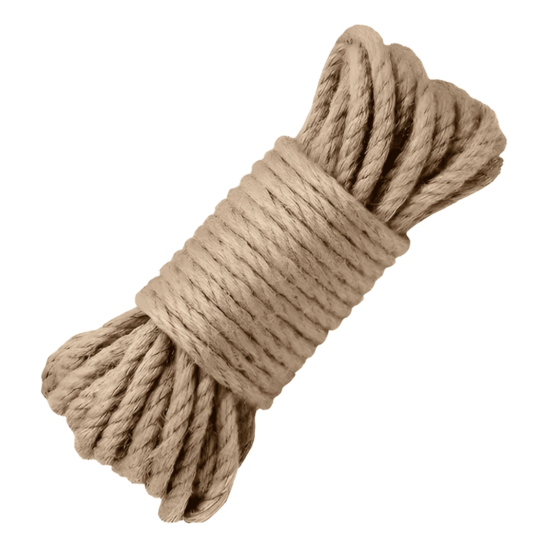PACK X2 CUERDA DE CAÑAMO YUTE CORDEL SISAL 10 M 8MM - 1