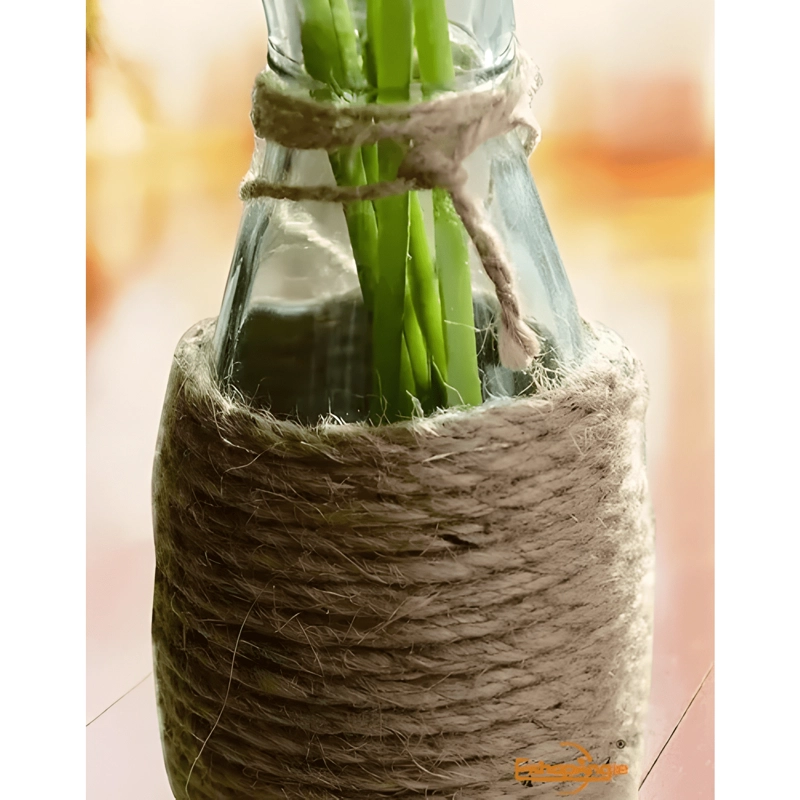 CUERDA CAÑAMO YUTE SOGA ARTESANIAS 300 M 3 MM BEIGE - 2