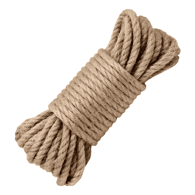 CUERDA DE CAÑAMO YUTE SISAL SOGA ARTESANIA 20 M 10MM - 1