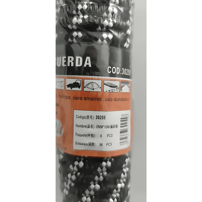 CUERDA CORDEL AMARRA SOGA POLIPROPILENO 8MM X 10 METROS #7 - 2