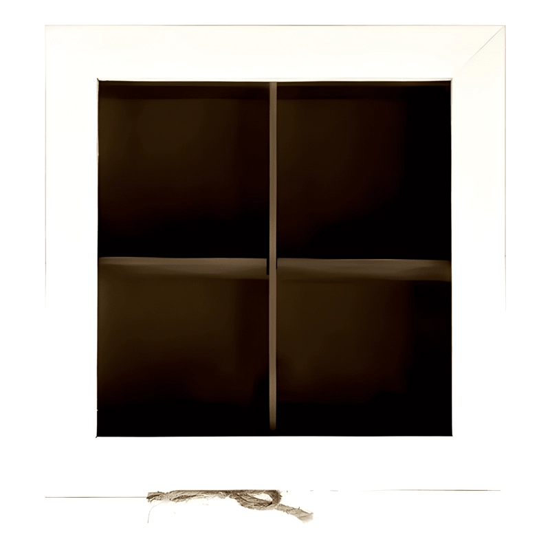 CAJA DE TE  4 ESPACIOS HOME TAPA BORDE BLANCO - 4