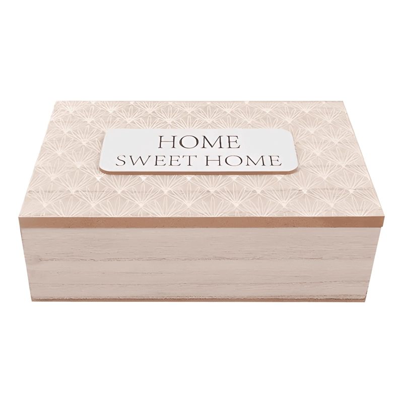 CAJA DE TE  HOME SWEET HOME 23X7X15CM - 2