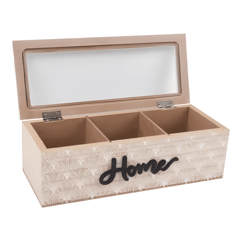 CAJA DE TE  HOME ELEGANTE 23X7X9CM - 1