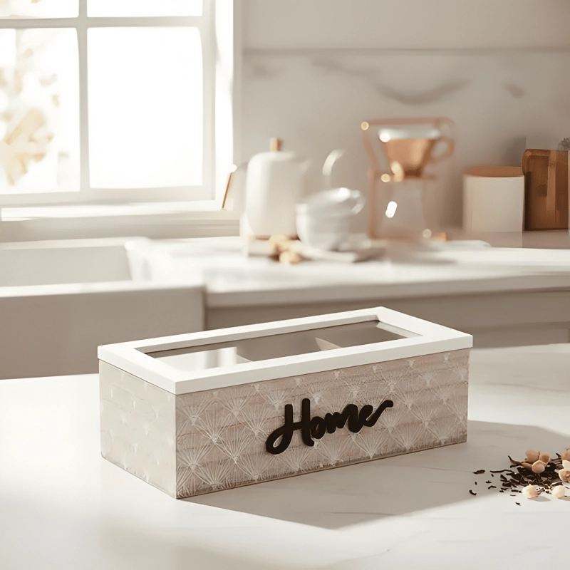 CAJA DE TE  HOME ELEGANTE 23X7X9CM - 2