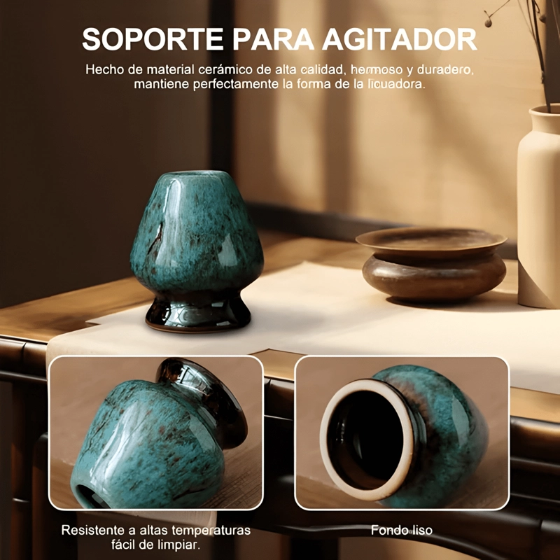 JUEGO DE TE  MATCHA JAPONE S SET CON BATIDOR Y TAZON #5 - 3