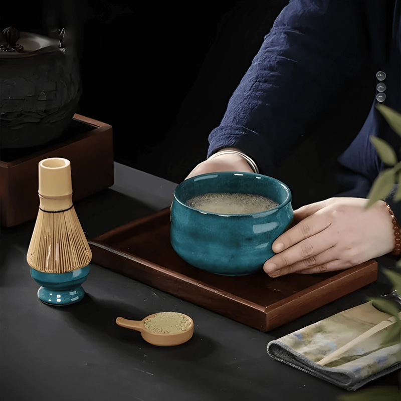 JUEGO DE TE  MATCHA JAPONE S SET CON BATIDOR Y TAZON #6 - 3