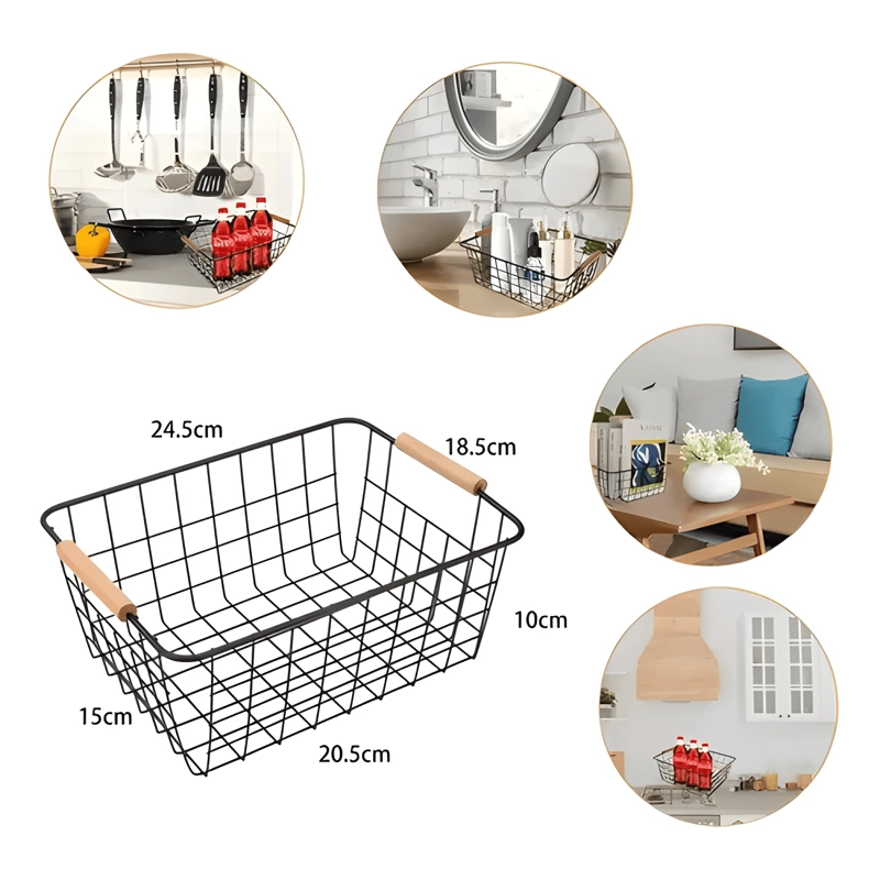 PACK 2 CANASTOS ORGANIZADOR CESTA ROPA VERDURAS FRUTAS #1 - 1