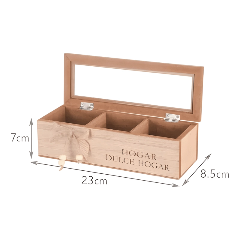 CAJA DE TE  CON 3 DIVISIONES - 2