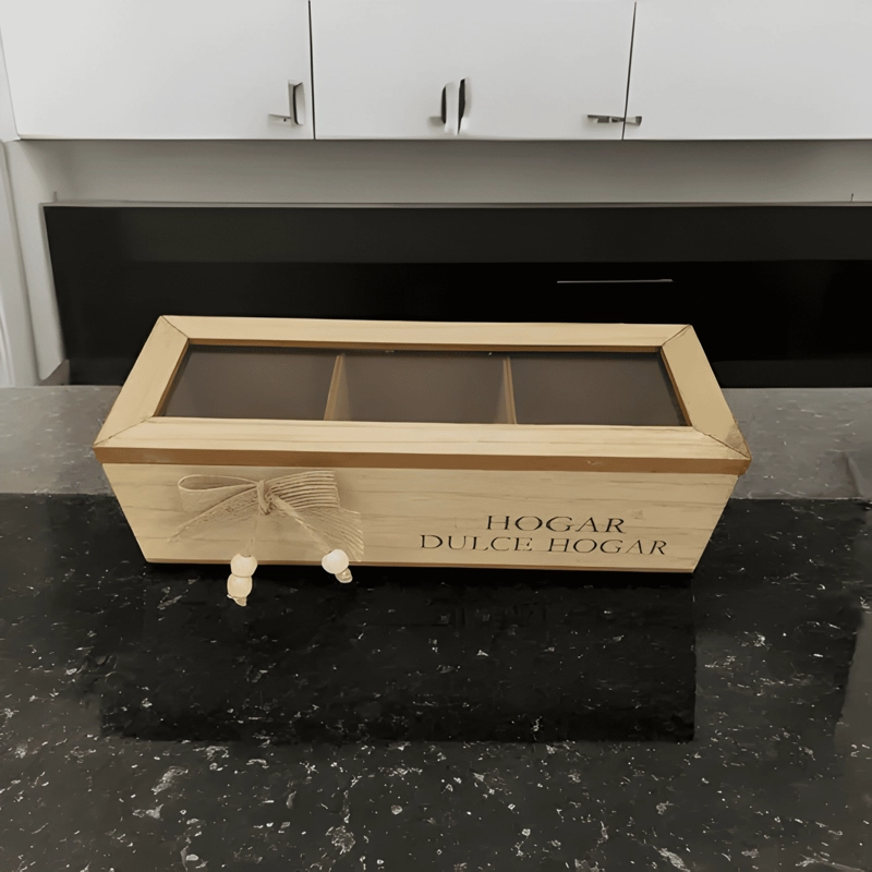 CAJA DE TE  CON 3 DIVISIONES - 3